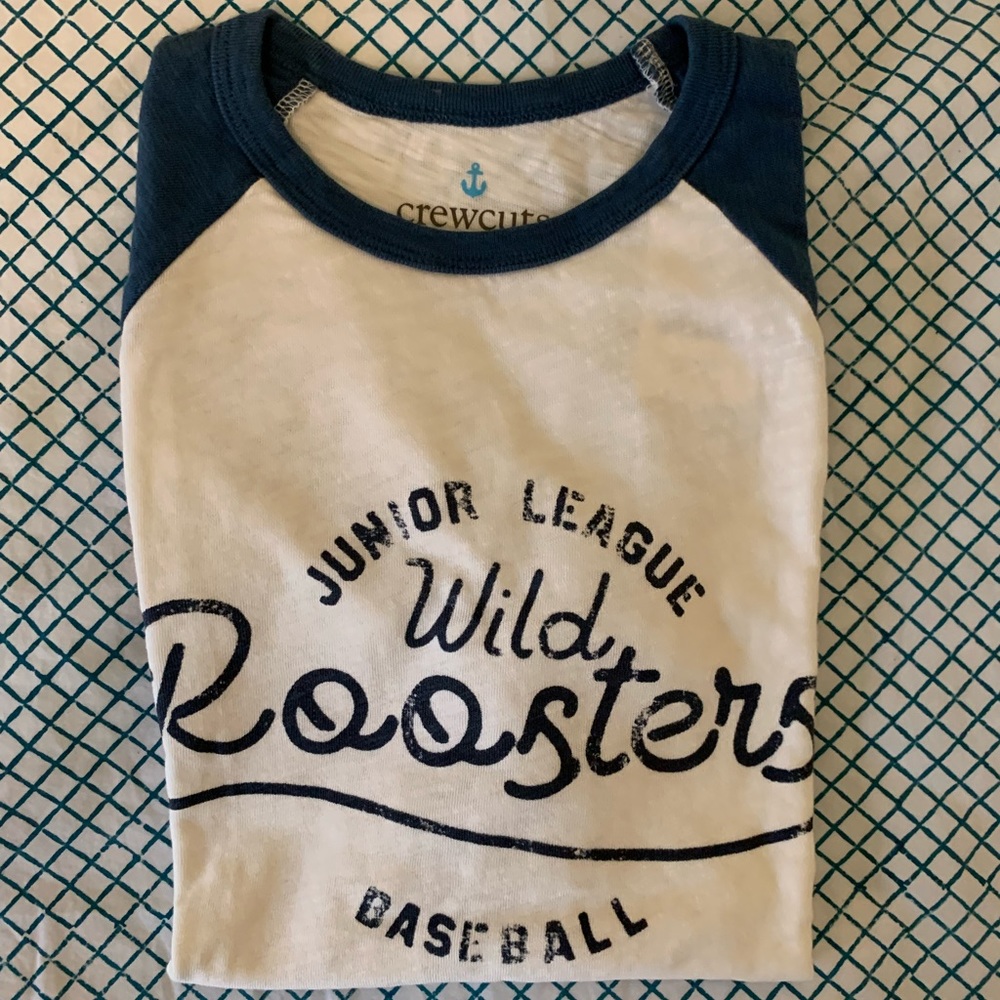 J. Crew Kids' raglan-sleeve baseball T-shirt NEW size medium 8-9 - Picture 12 of 13